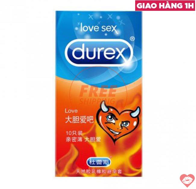  Mua Bao cao su Durex Love - Siêu mỏng hương vani - Hộp 10 cái  hàng mới về