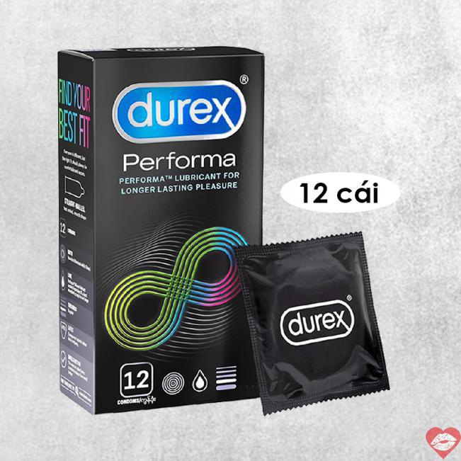 Nhập sỉ Bao cao su Durex Performa - Kéo dài thời gian - Hộp 12 cái  giá tốt