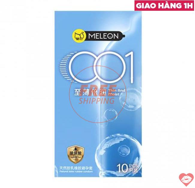  Đại lý Bao cao su Meleon 001 Thin And Moist - Mỏng và ẩm - Hộp 10 cái  tốt nhất 