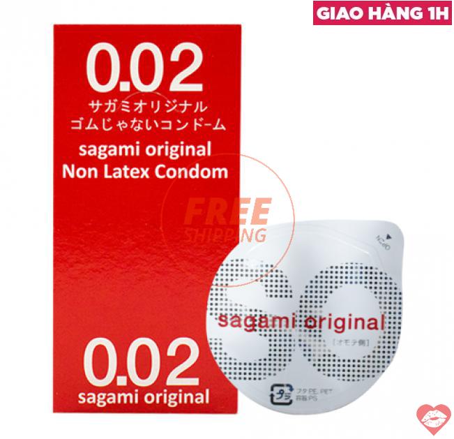  Đại lý Bao cao su Sagami 0.02mm - Siêu mỏng - Hộp 12 cái  cao cấp