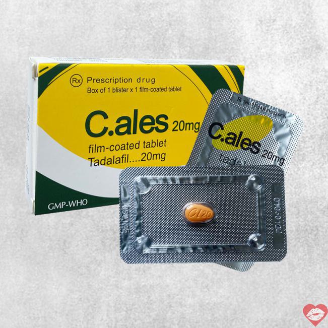 Bán Cales 20mg hỗ trợ cương dương kéo dài thời gian chống xuất tinh vỉ 1 viên loại tốt 