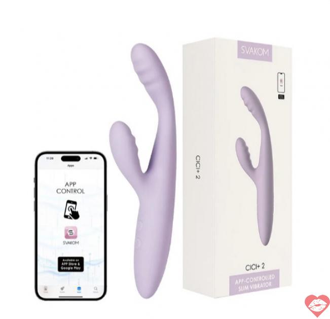 Bỏ sỉ Dương vật giả Svakom Cici Plus 2 thiết kế nhánh rung kích thích kết hợp App chính hãng 