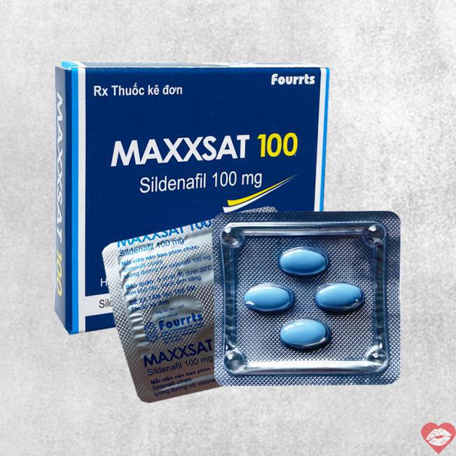 Cung cấp Maxxsat 100 Sildenafil Cường dương kéo dài thời gian Nam mới nhất 