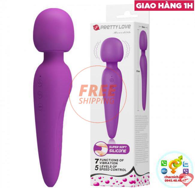  Phân phối Máy rung tình yêu đầu siêu mềm rung cực mạnh Prettylove Mevedith  tốt nhất 