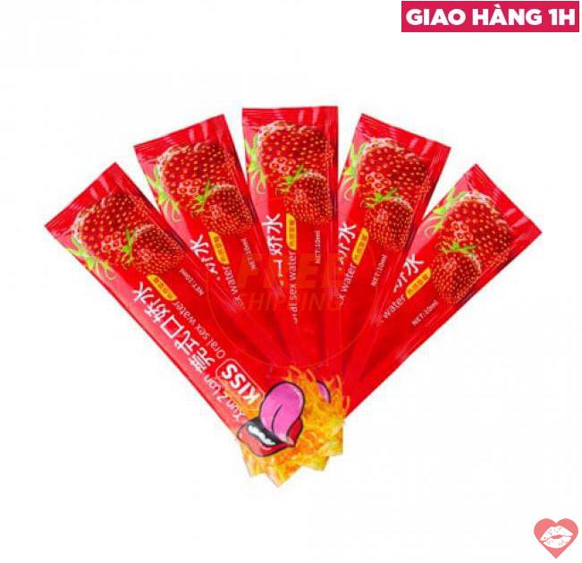  Địa chỉ bán Nước tình yêu BJ ấm nóng hương dâu - Xun Z Lan Kiss Hot - Gói 10ml giá rẻ 