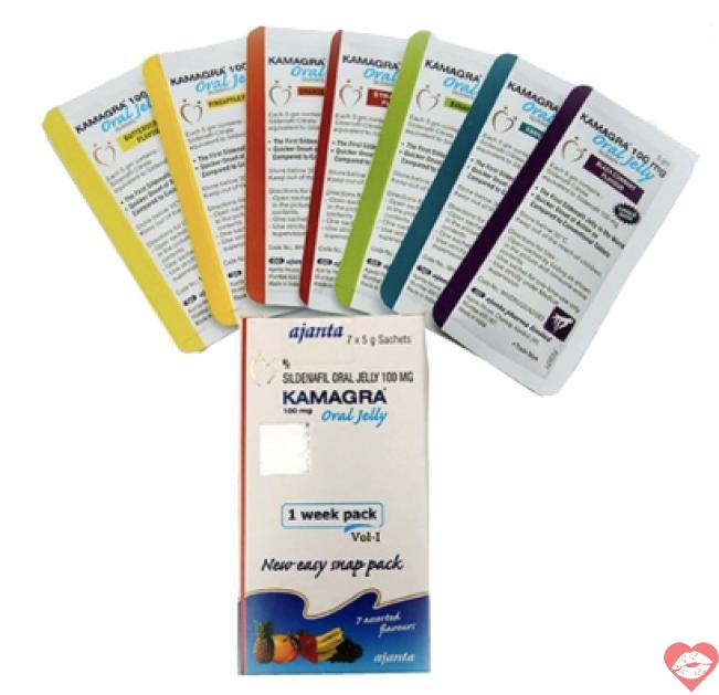 Phân phối Siro Cường Dương Kamagra Oral Jelly Hương Trái Cây Một Hộp 7 Gói 100g tốt nhất 