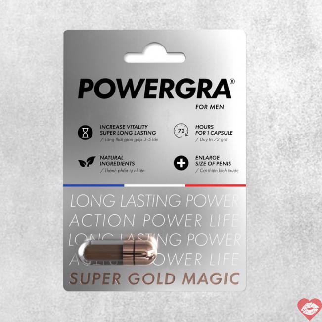 Nhập sỉ Viên uống tăng kích thước kéo dài thời gian Powergra For Men  - Vỉ 1 viên  giá sỉ 