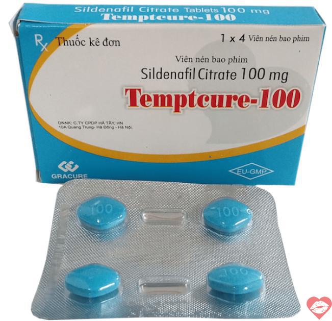 Bảng giá Viên uống Temptcure 100mg thuốc cường dương tăng sinh lý kéo dài thời gian nhập khẩu 