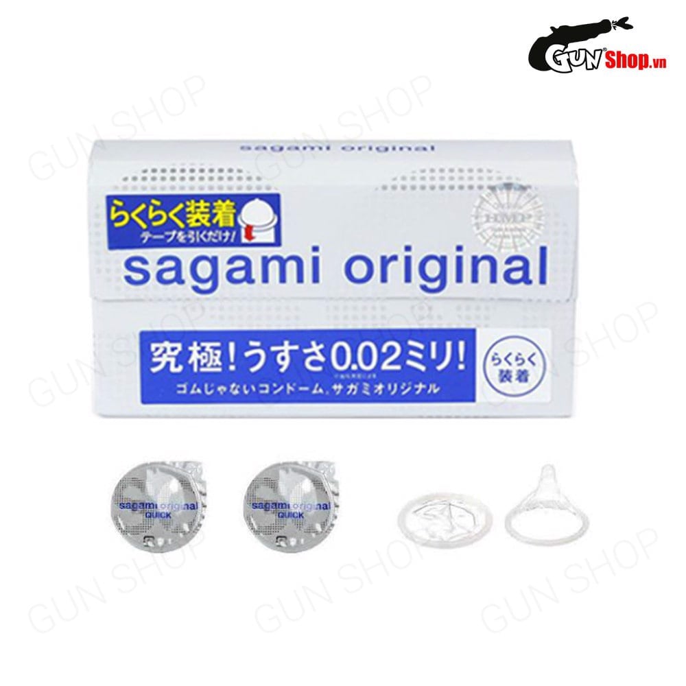  Bảng giá Bao cao su Sagami 0.02mm - Siêu mỏng - Hộp 6 cái  nhập khẩu