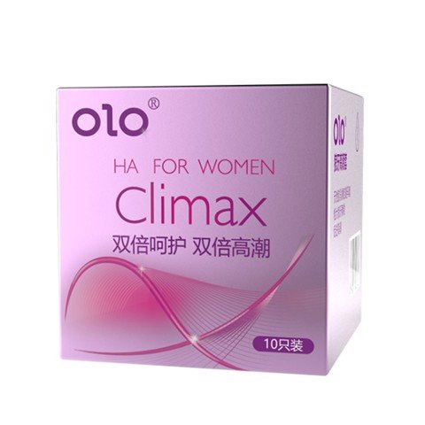 Bao cao su OLO 0.01 Climax Ha For Women - Siêu mỏng dưỡng ẩm gai li ti - Hộp 10