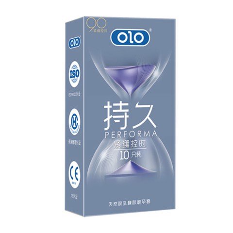 Bao cao su OLO 0.01 Đồng Hồ Xanh - Kéo dài thời gian hương vani - Hộp 10 cái