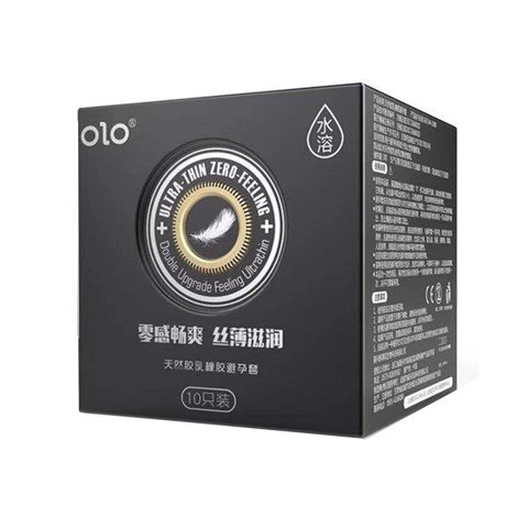 Bao cao su OLO 0.01 Ultrathin Zero Feeling - Siêu mỏng gai hương vani - Hộp 10 cái