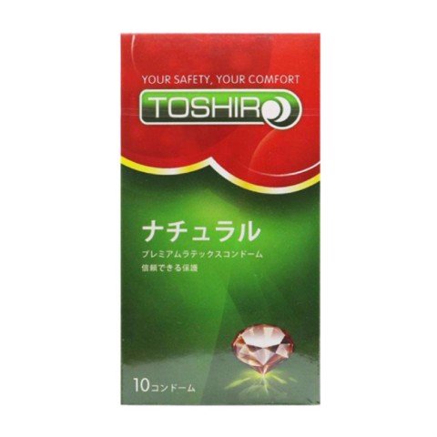 Bao cao su Toshiro Trơn - Mỏng trơn - Hộp 10 cái