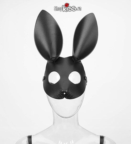 Bộ đồ chơi bạo dâm cosplay bằng da cao cấp kèm mặt nạ thỏ