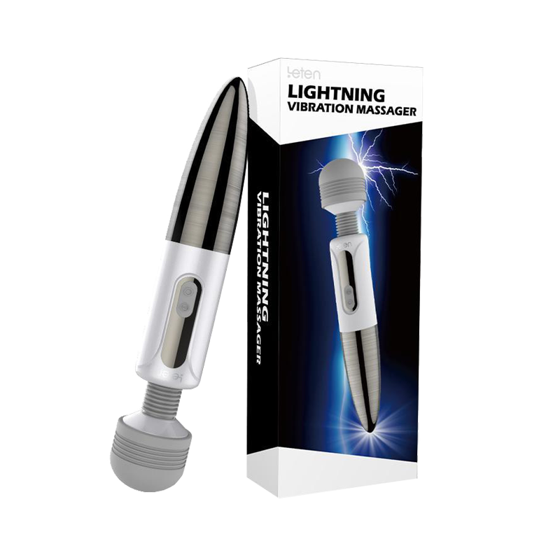 Máy rung massage toàn thân nhiều tần số rung phát nhiệt sạc điện - Leten Lightning
