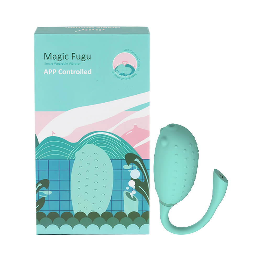 Trứng rung Magic Motion Fugu Xanh không dây kết nối bluetooth app IOS Android
