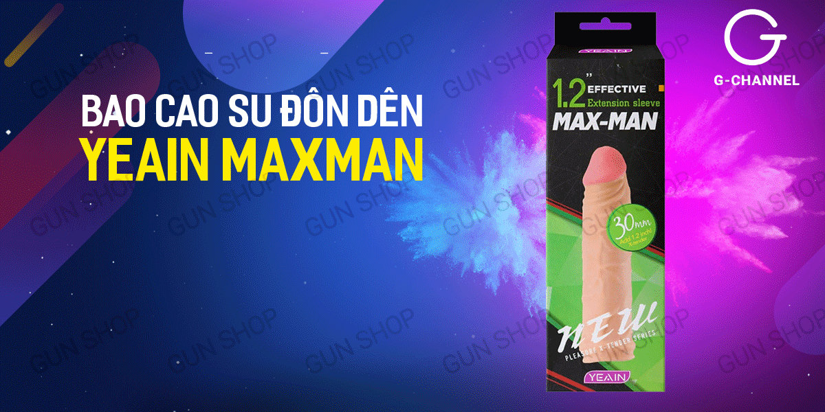 Cung cấp Bao cao su đôn dên tăng kích thước Yeain Maxman tăng 3cm  cao cấp