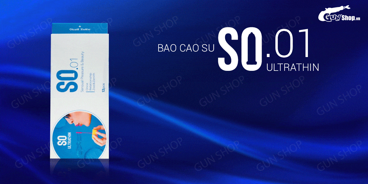 Bao cao su SO Ultrathin Siêu mỏng Hộp 12 Cái - Mềm mại Êm ái