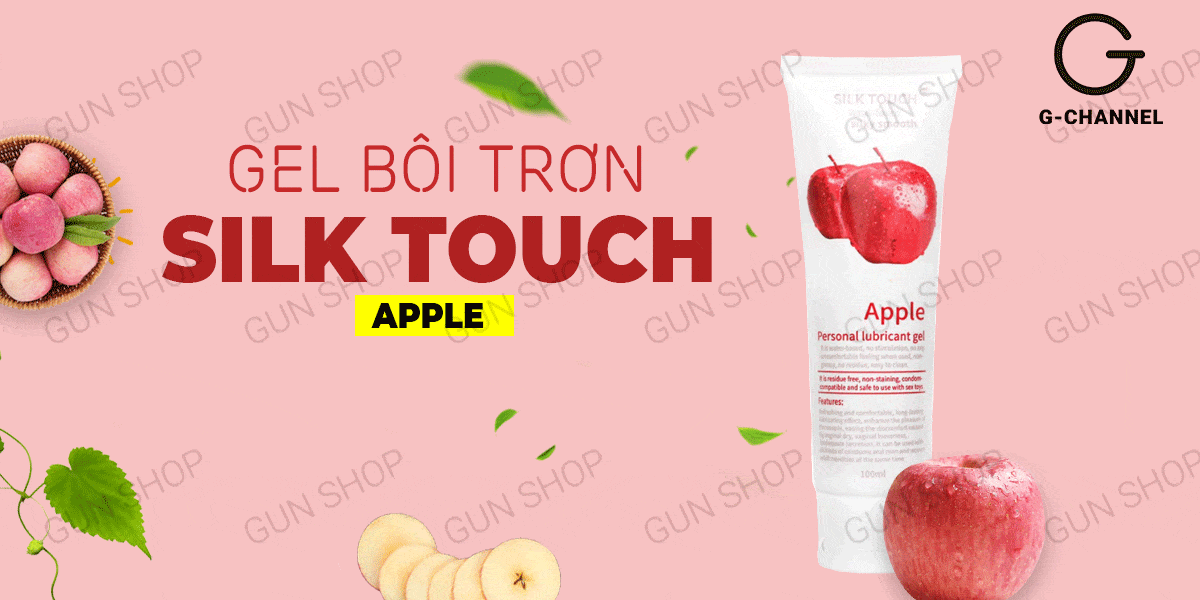 Gel bôi trơn Silk Touch hương táo dịu nhẹ chai 100ml chính hãng