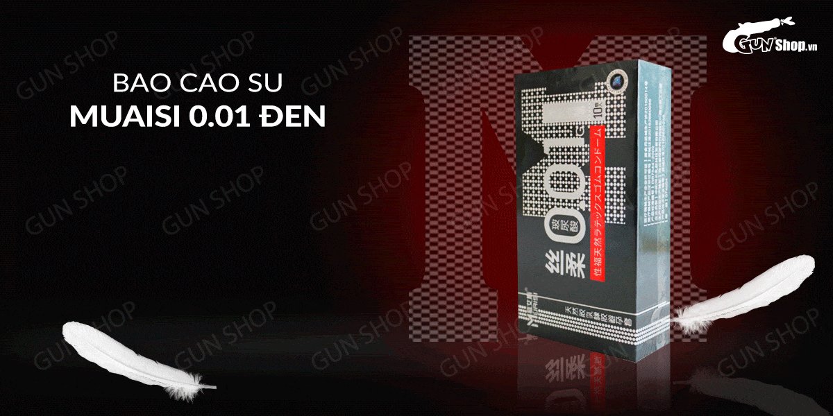 Thông tin Bao cao su Muaisi 0.01 Đen - Siêu mỏng 0.01mm - Hộp 10 cái  có tốt không?