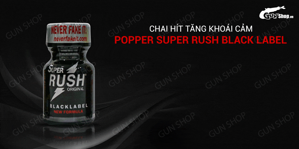 Bỏ sỉ Popper Super Rush Black Label 10ml chính hãng Mỹ USA PWD giá rẻ