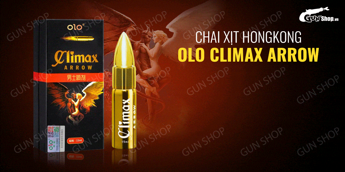 Review Chai xịt HongKong OLO Climax Arrow - Kéo dài thời gian - Chai 15ml  cao cấp