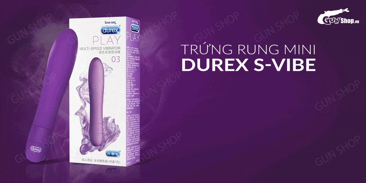 Review Trứng rung mini 5 chế độ rung dùng pin - Durex S-Vibe Multi-Speed Vibrator  hàng mới về