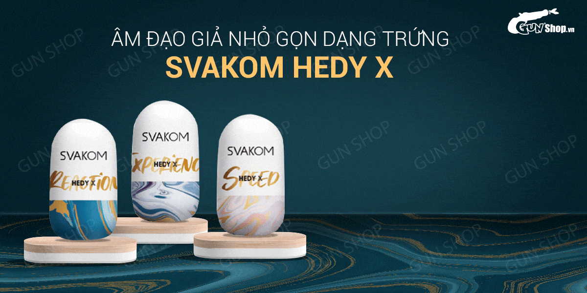 Kho sỉ Âm đạo giả nhỏ gọn dạng trứng - Svakom Hedy X  hàng mới về