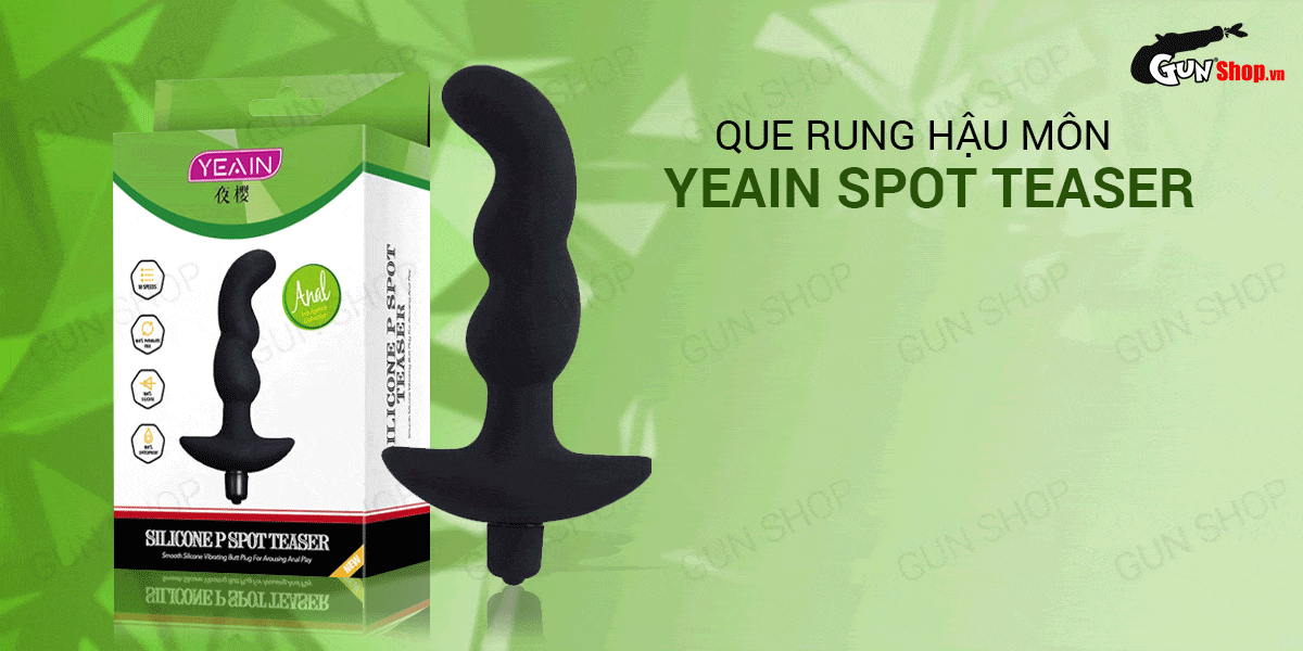 Que rung hậu môn 10 chế độ pin sạc - Kích thích cực đỉnh Yeain Que rung hậu môn 10 chế độ pin sạc - Kích thích cực đỉnh Yeain