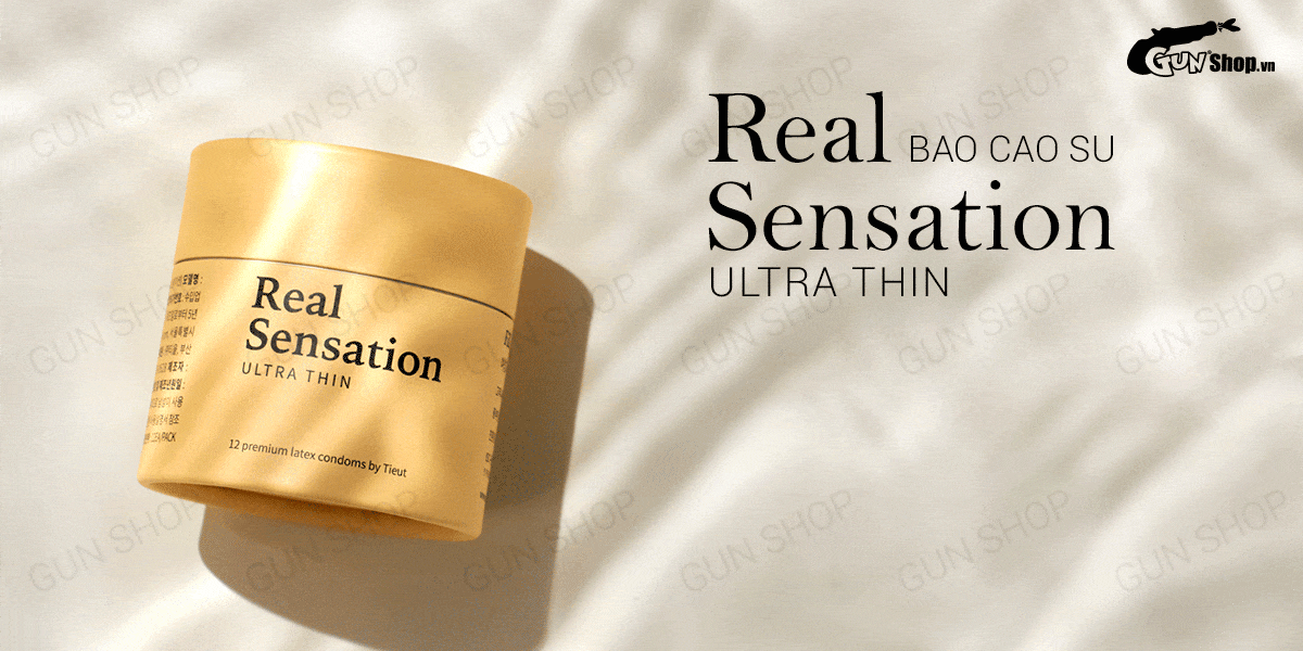 Bao Cao Su Real Sensation Siêu Mỏng Cực Đã - Hộp 12 Cái