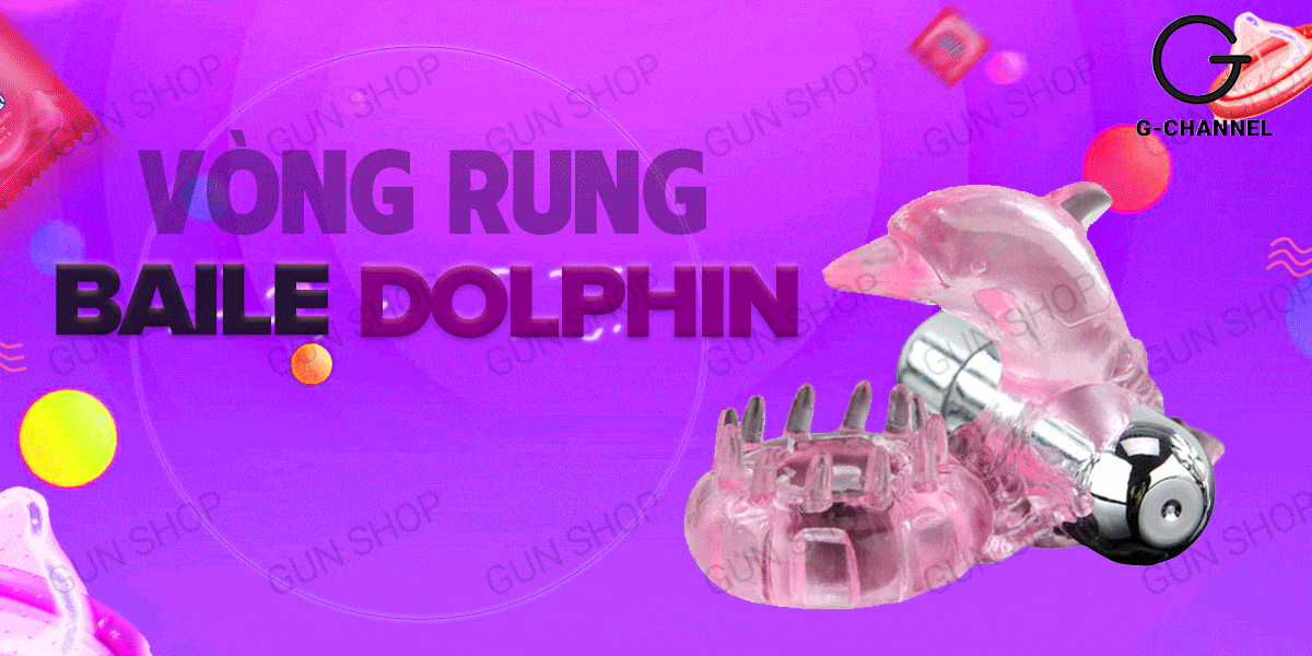 Sỉ Vòng rung tăng khoái cảm pin - Baile Love Dolphin  hàng mới về