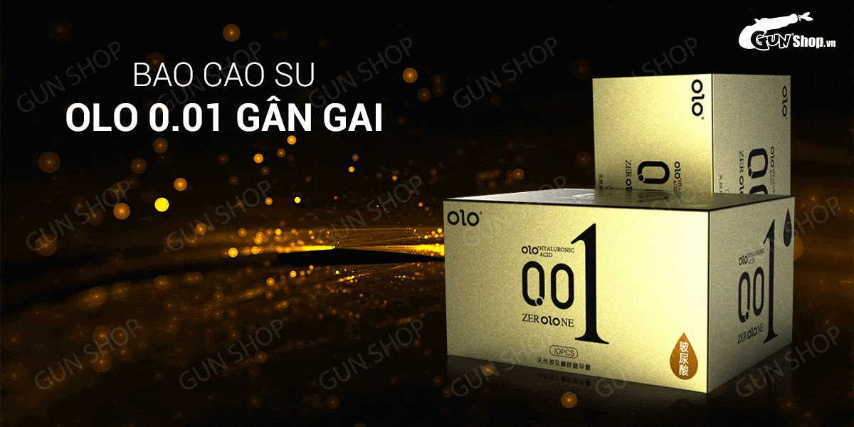 Bao cao su OLO 0.01 gân gai siêu mỏng kéo dài thời gian hộp 10
