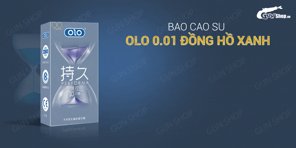 Bao cao su OLO 0.01 mỏng nhẹ Kéo dài thời gian Hương vani 10 cái