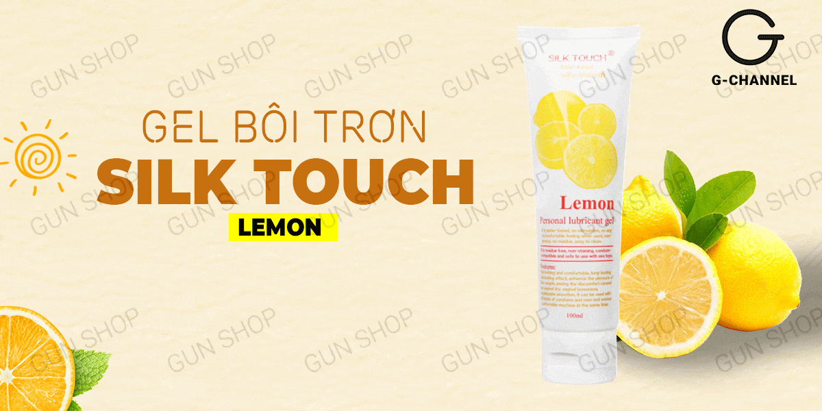 Gel bôi trơn hương chanh Silk Touch 100ml tăng khoái cảm, an toàn