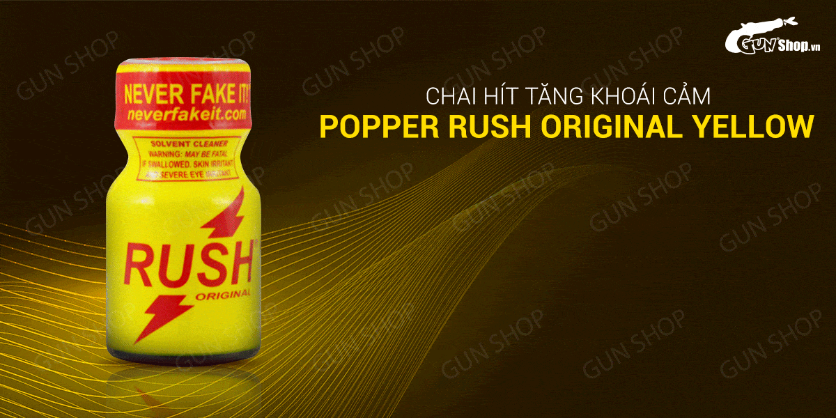 Popper Rush Original Yellow 10ml chính hãng Mỹ USA kích thích
