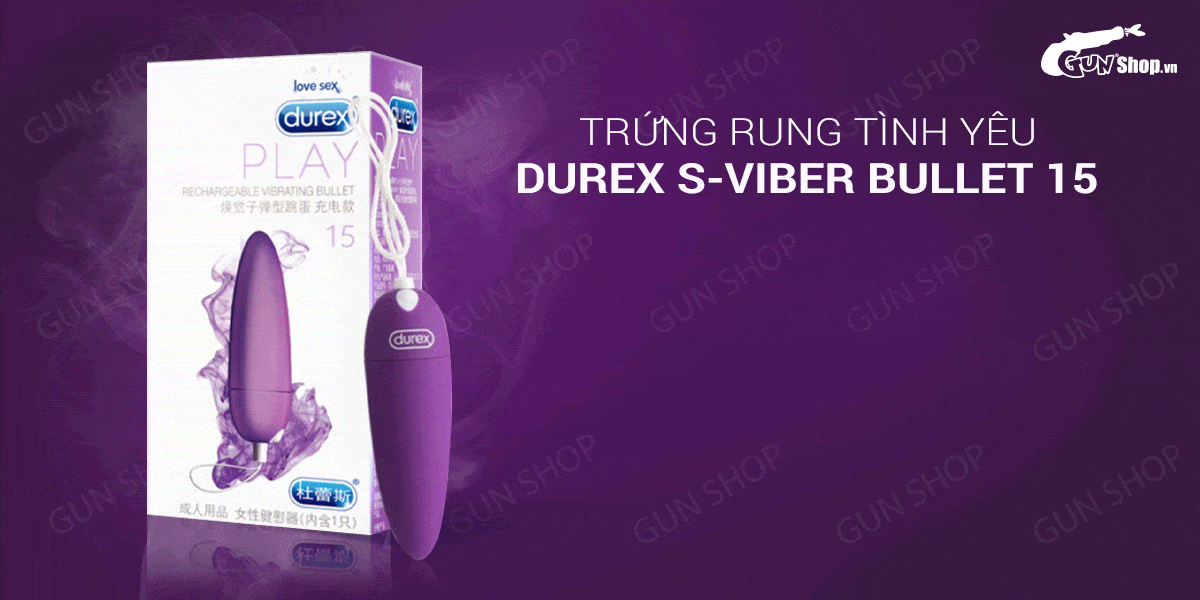 Bán Trứng rung tình yêu Durex S-Viber Bullet 15  hàng mới về
