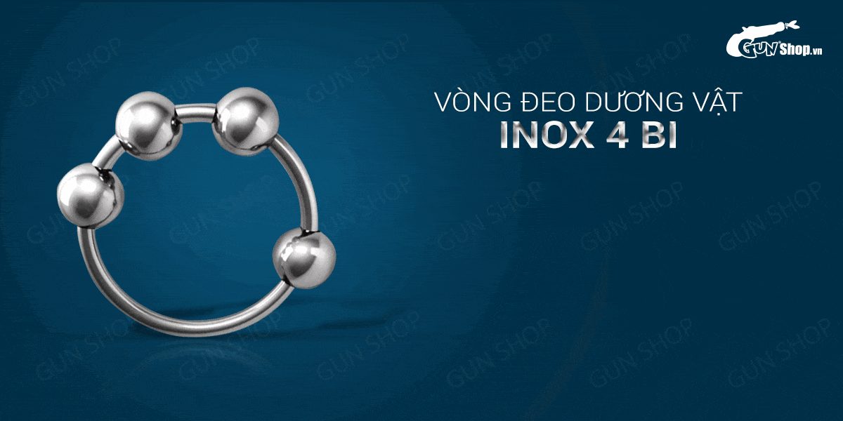 Cung cấp Vòng đeo dương vật inox 4 bi - 1 cái  giá tốt