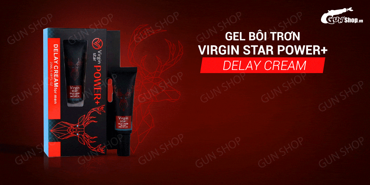 Nhập sỉ Gel bôi Virgin Star Power+ Delay Cream - Chống xuất tinh sớm - Chai 20ml  hàng xách tay