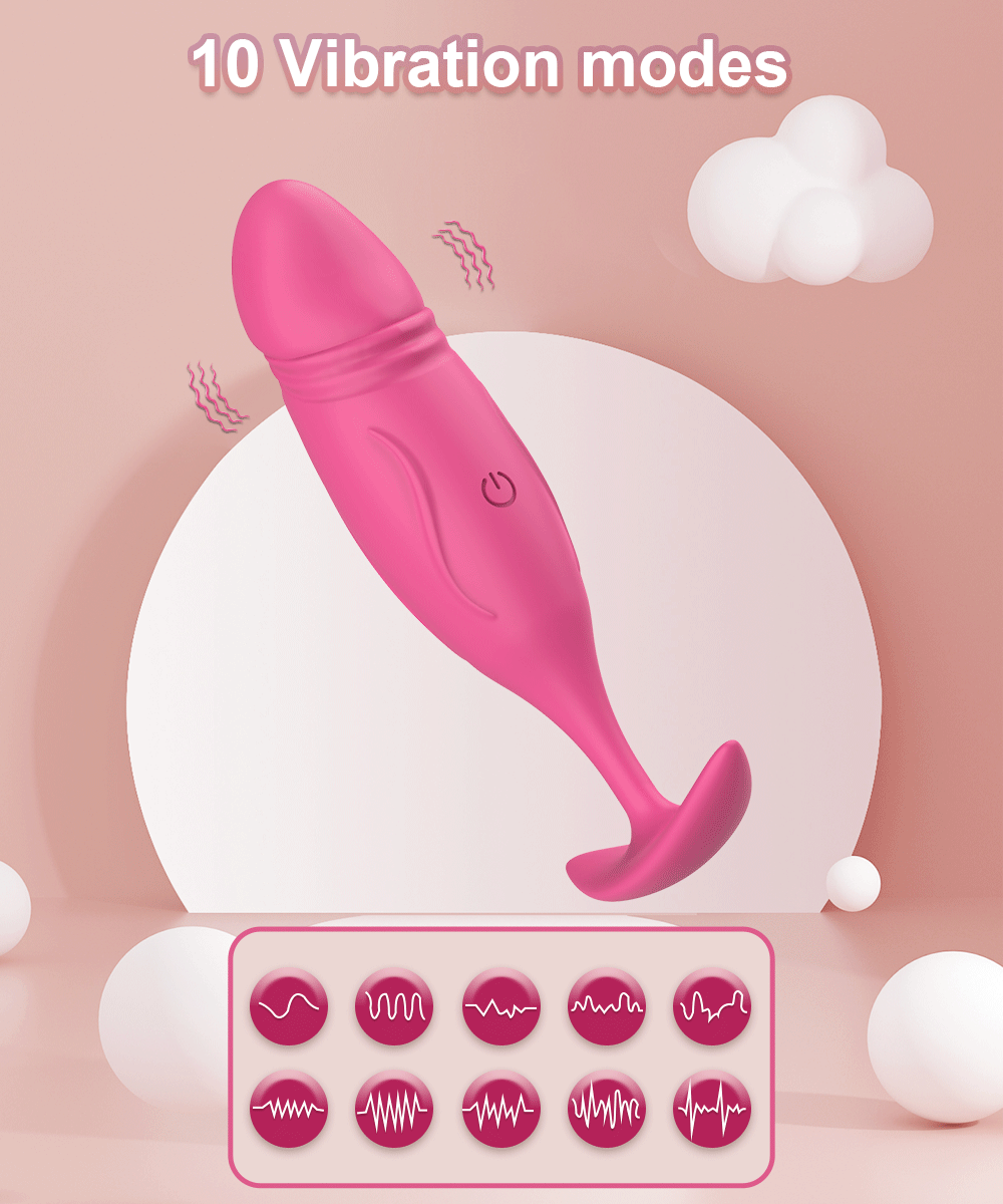 Phân phối Trứng rung tình yêu hình dương vật giả massage âm đạo hậu môn có remote giá sỉ