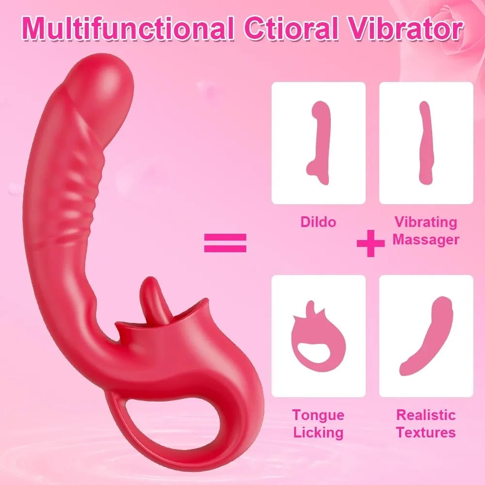 Penggetar ayunan kuat untuk wanita lidah tusukan mulut puting klitoris Stimulator Masturbator mainan seks untuk wanita dewasa barang| |   