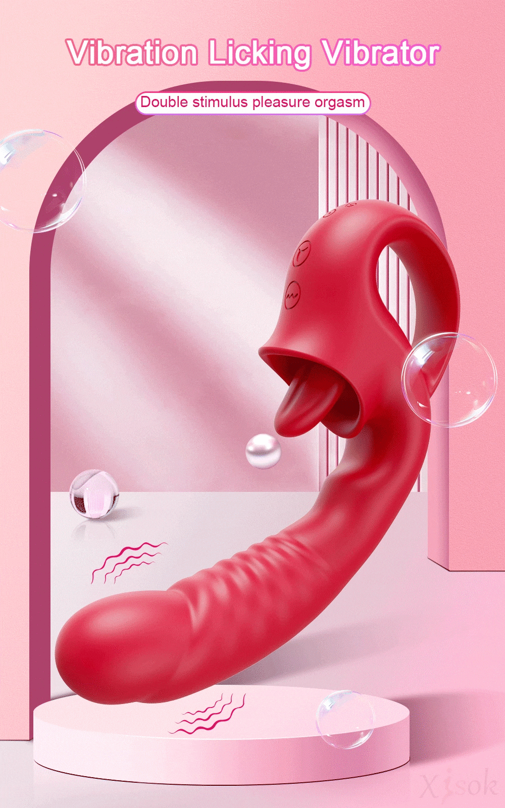 Penggetar ayunan kuat untuk wanita lidah tusukan mulut puting klitoris Stimulator Masturbator mainan seks untuk wanita dewasa barang| |   