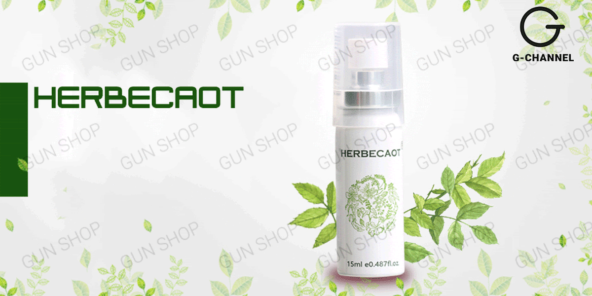Herbecaot Đài Loan 15ml Chai xịt kéo dài thời gian nam
