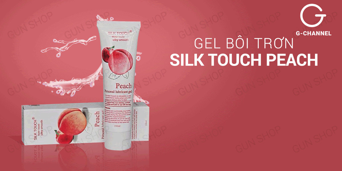 Gel Bôi Trơn Silk Touch Hương Đào Dưỡng Ẩm Mềm Mịn Da 100ml