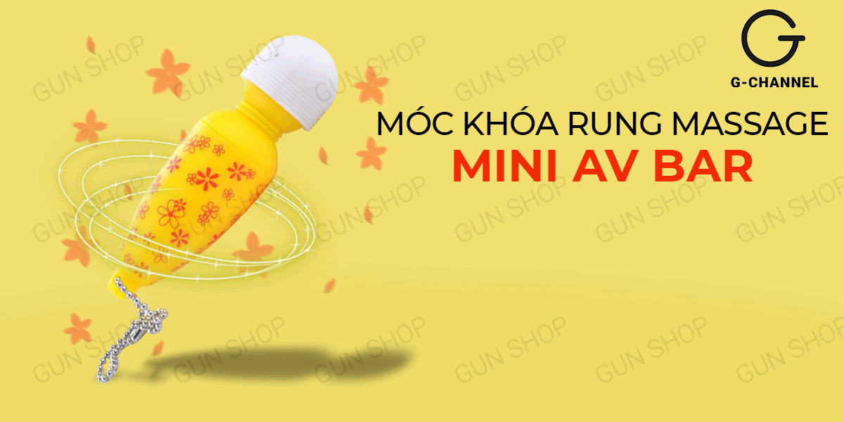 Móc khóa rung mini Av Bar thư giãn giảm căng thẳng tiện lợi