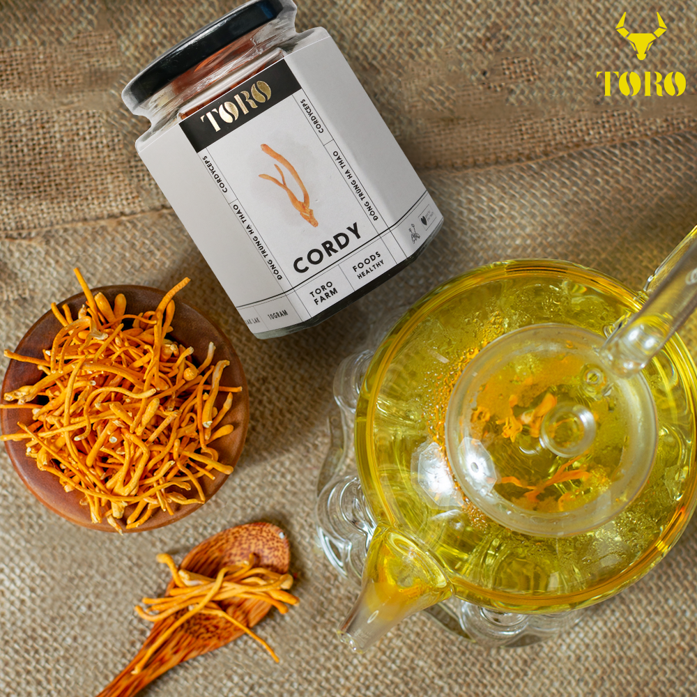 Đông trùng hạ thảo Toro 10g sấy thăng hoa tăng cường sinh lý chuẩn
