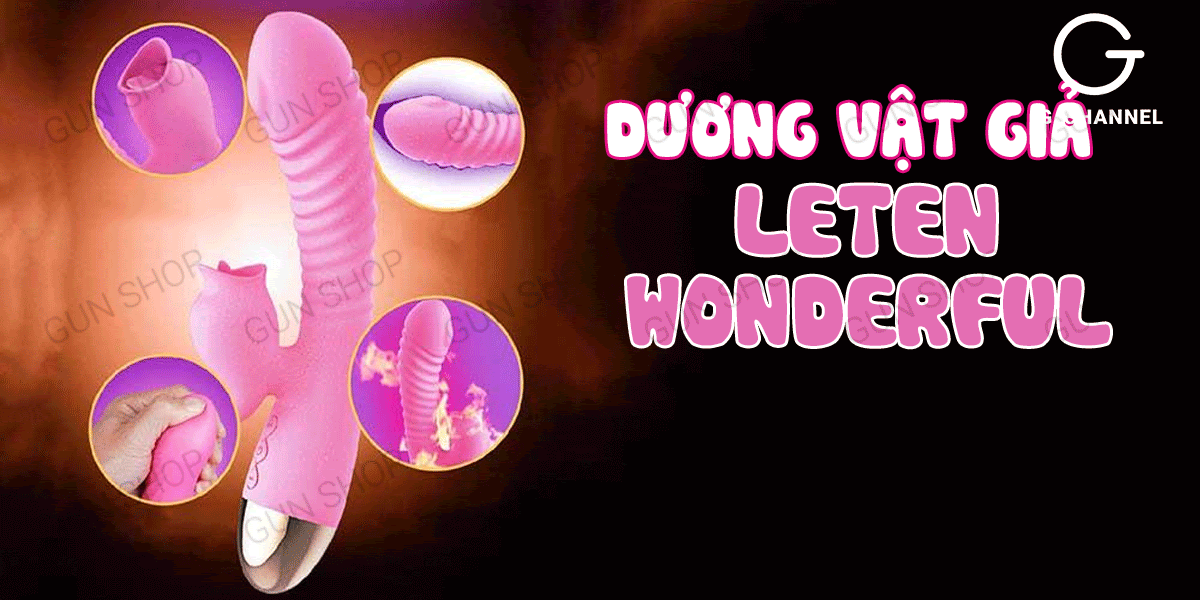 Dương Vật Giả Rung Kép Leten Wonderful Kích Thích Mạnh Mẽ