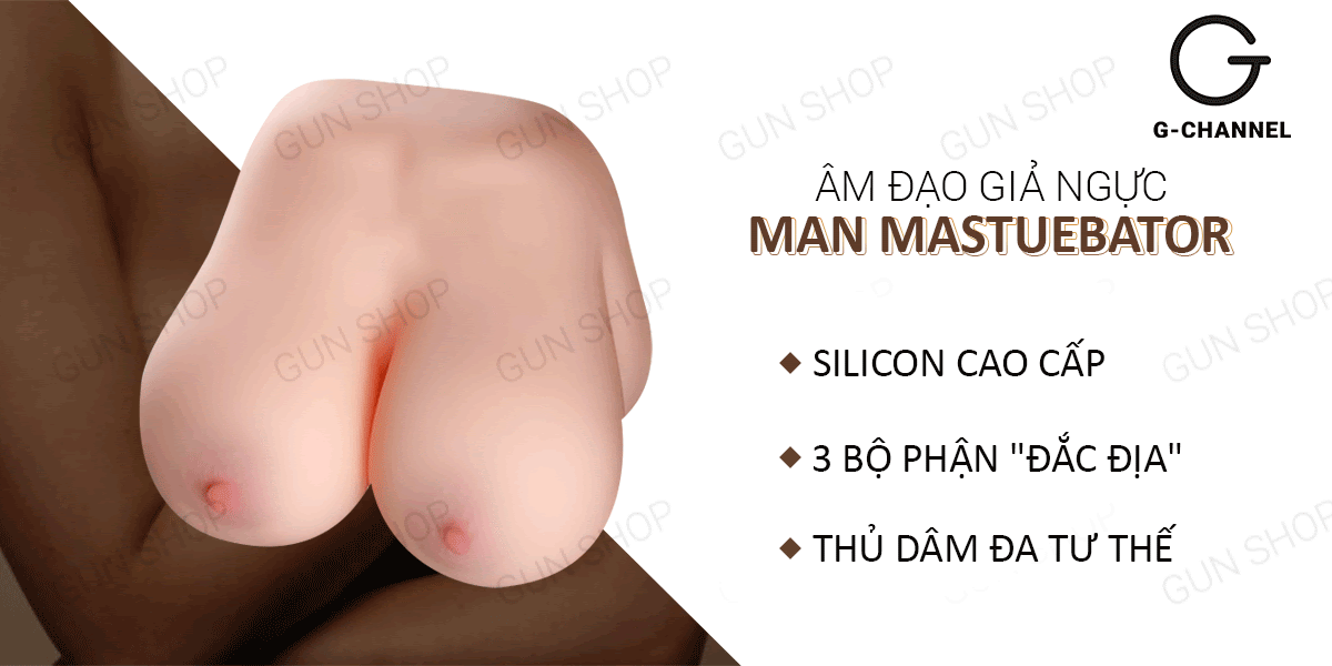 Thông tin Ngực giả âm đạo & hậu môn silicon trần cao cấp mềm mịn - Man Mastuebator 3kg  giá tốt
