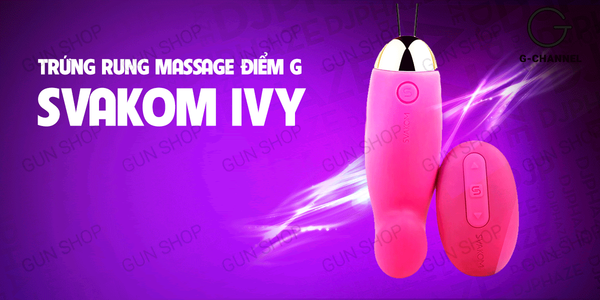 Trứng rung massage điểm G Svakom Ivy 26 chế độ điều khiển từ xa