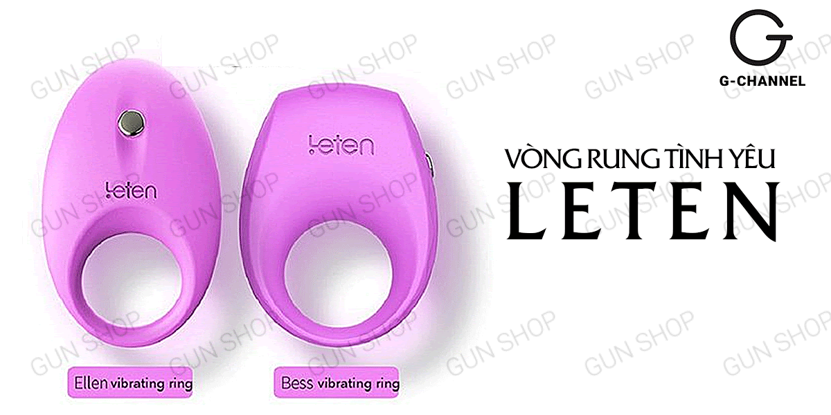Vòng rung pin Leten Elle cho khoái cảm đỉnh điểm, siêu bền