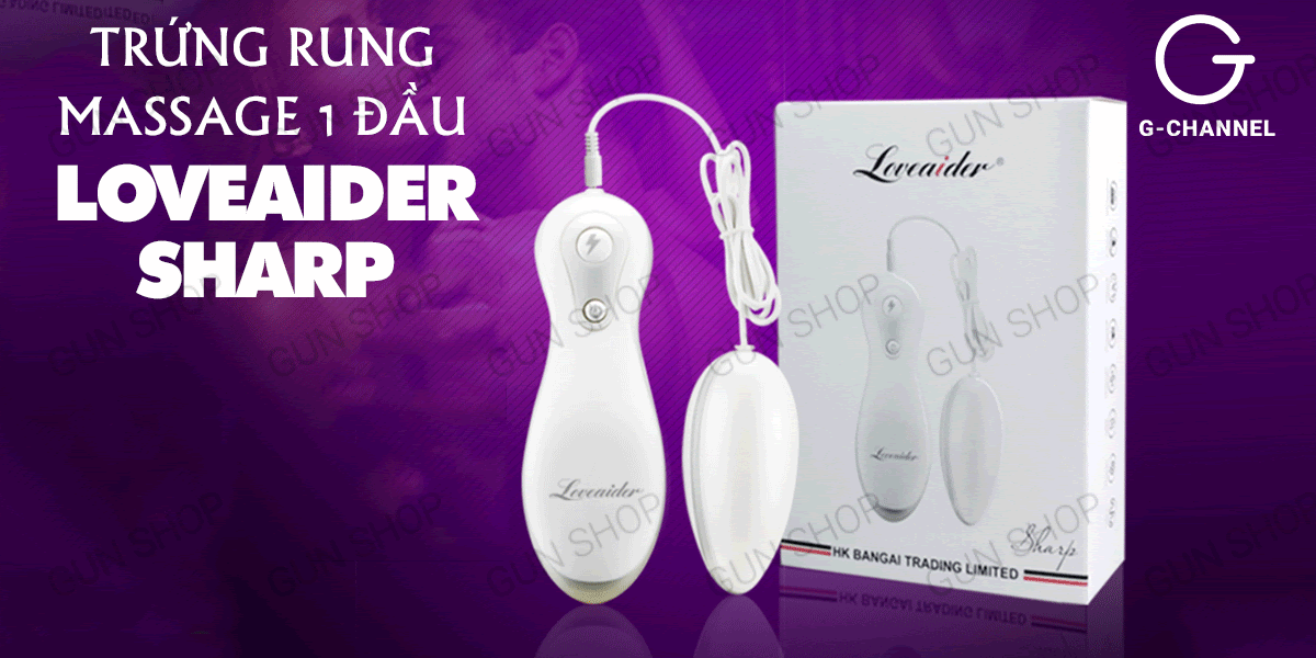 Thông tin Trứng rung massage 1 đầu dùng sạc - Loveaider Sharp  giá tốt